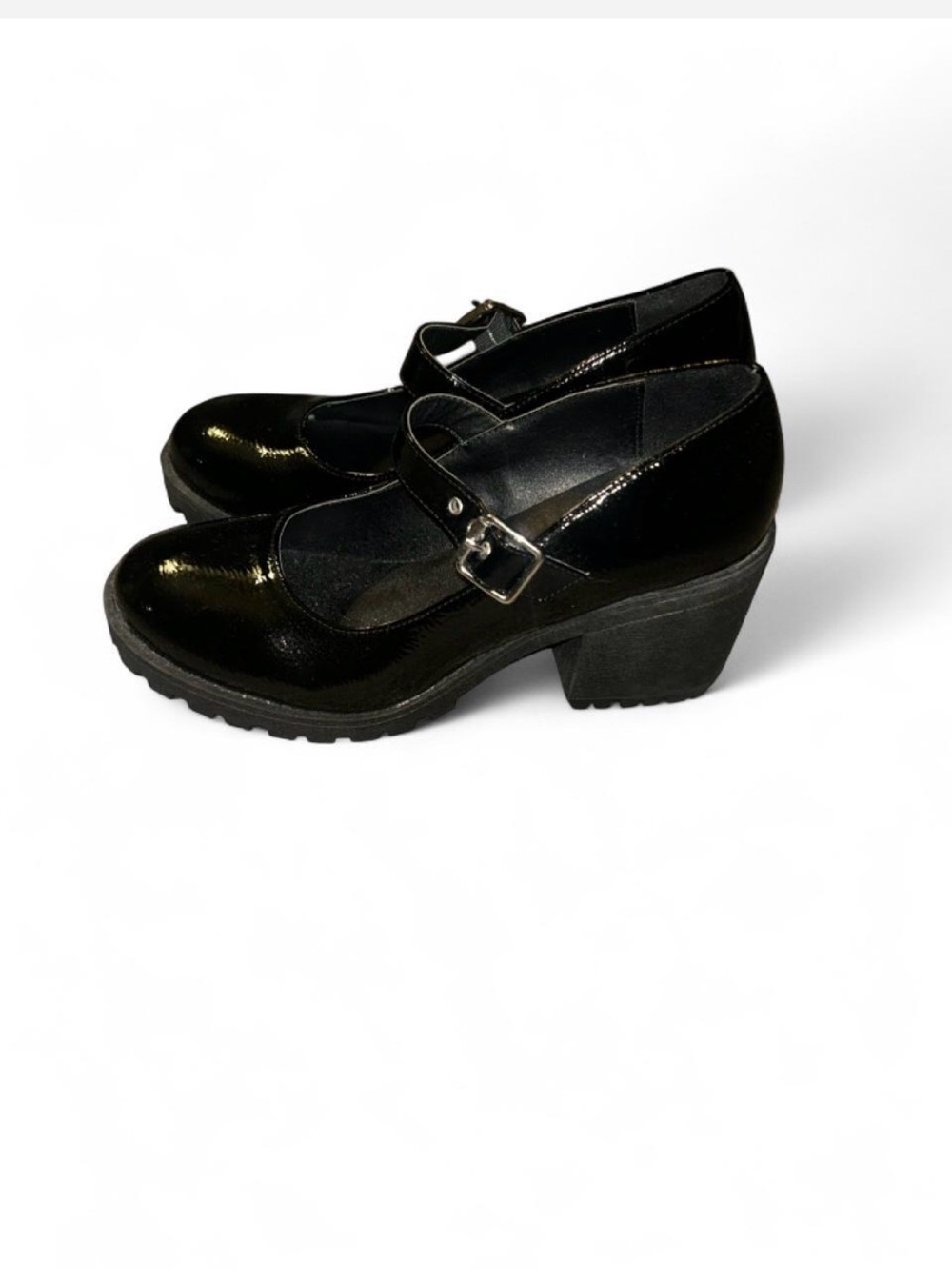 Dirty Laundry Black Mary Jane Block Heels size 8